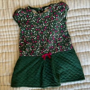 Gymboree green floral dress 3T